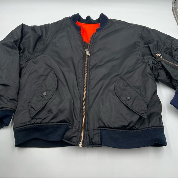 Vintage 70’s Elk‎ Mont MA-1 flight jacket size L black and orange. Ribbed collar - Picture 2 of 15